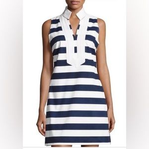 Sail to Sable Navy and White Stripe Tunic Shift Dress, NWT